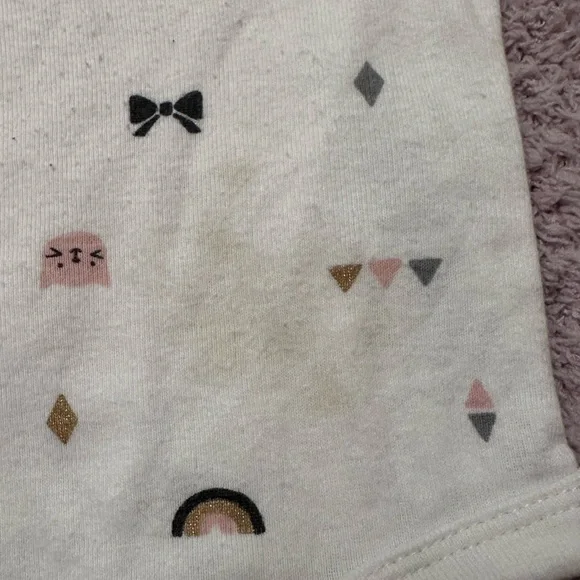 Baby Girl Bodysuit Bundle 6pc Carter’s Huggies 9 Months - Picture 6 of 13